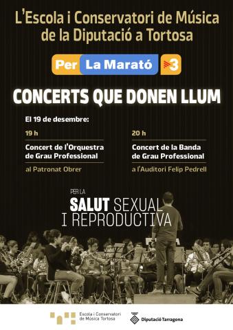 cartell del concert per la Marató