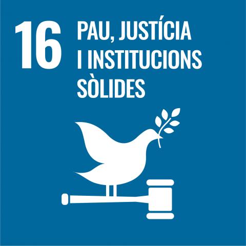 Objectiu 16 - Pau, justícia i institucions sòlides