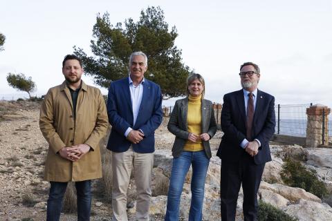 Viñuales, Xifré, Llauradó i Castellà, durant la presentació del projecte