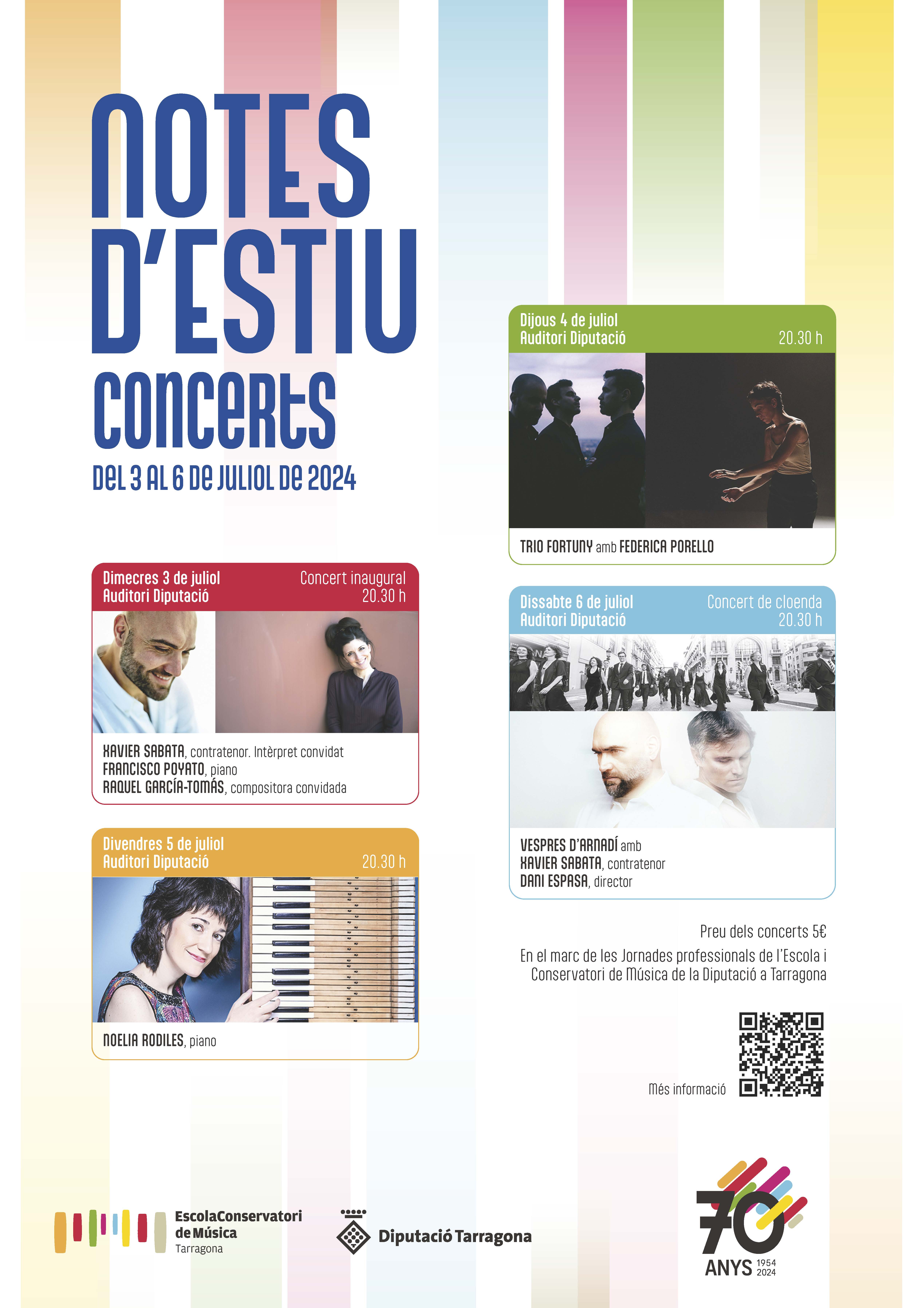 cartell concerts notes d'Estiu