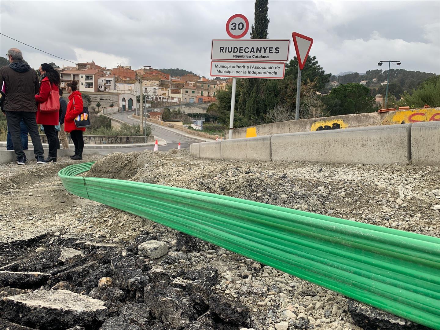 les obres inclouen la canaització de la fibra òptica