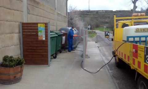 La Diputació de Tarragona desinfecta espais públics de 79 municipis petits per evitar la propagació del coronavirus