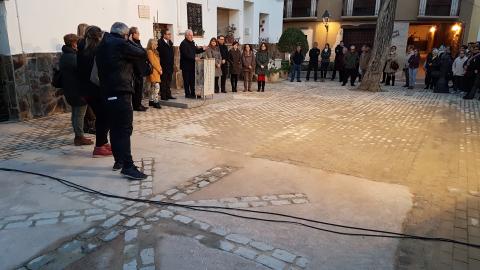 El president de la Diputació inaugura les reformes de la Plaça de l’Estrella de Móra d’Ebre