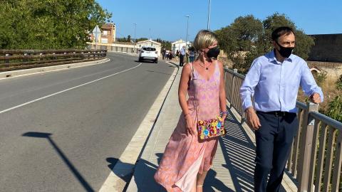 La presidenta Noemí Llauradó visita a Santa Oliva i a Banyeres del Penedès les darreres actuacions realitzades amb el suport de la Diputació