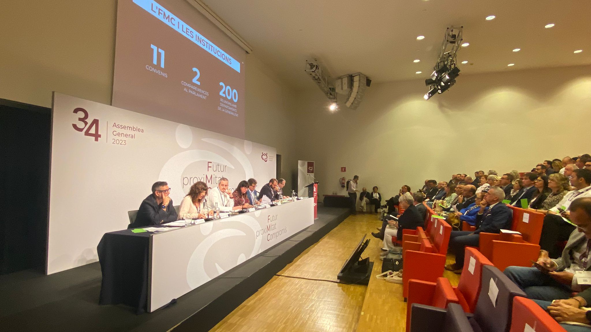 Un moment de la 34a Assemblea de la Federació de Municipis de Catalunya