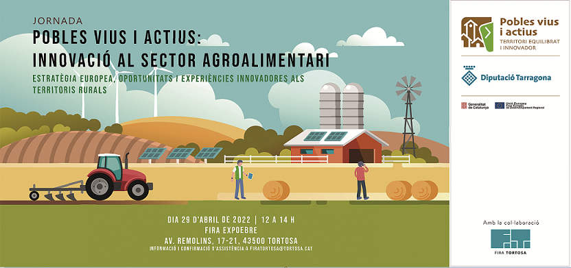 Banner de la jornada d'innovació al sector agroalimentari