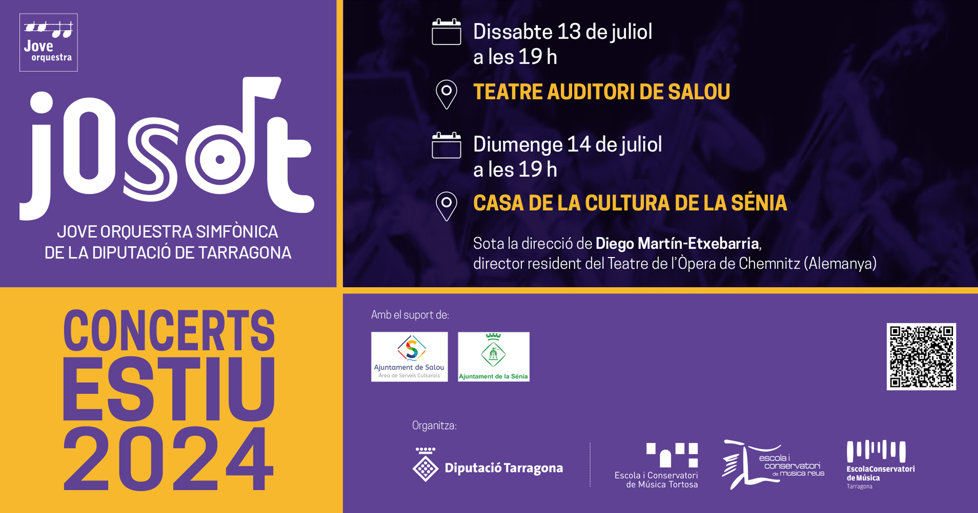 Cartell dels concerts de la JOSDT