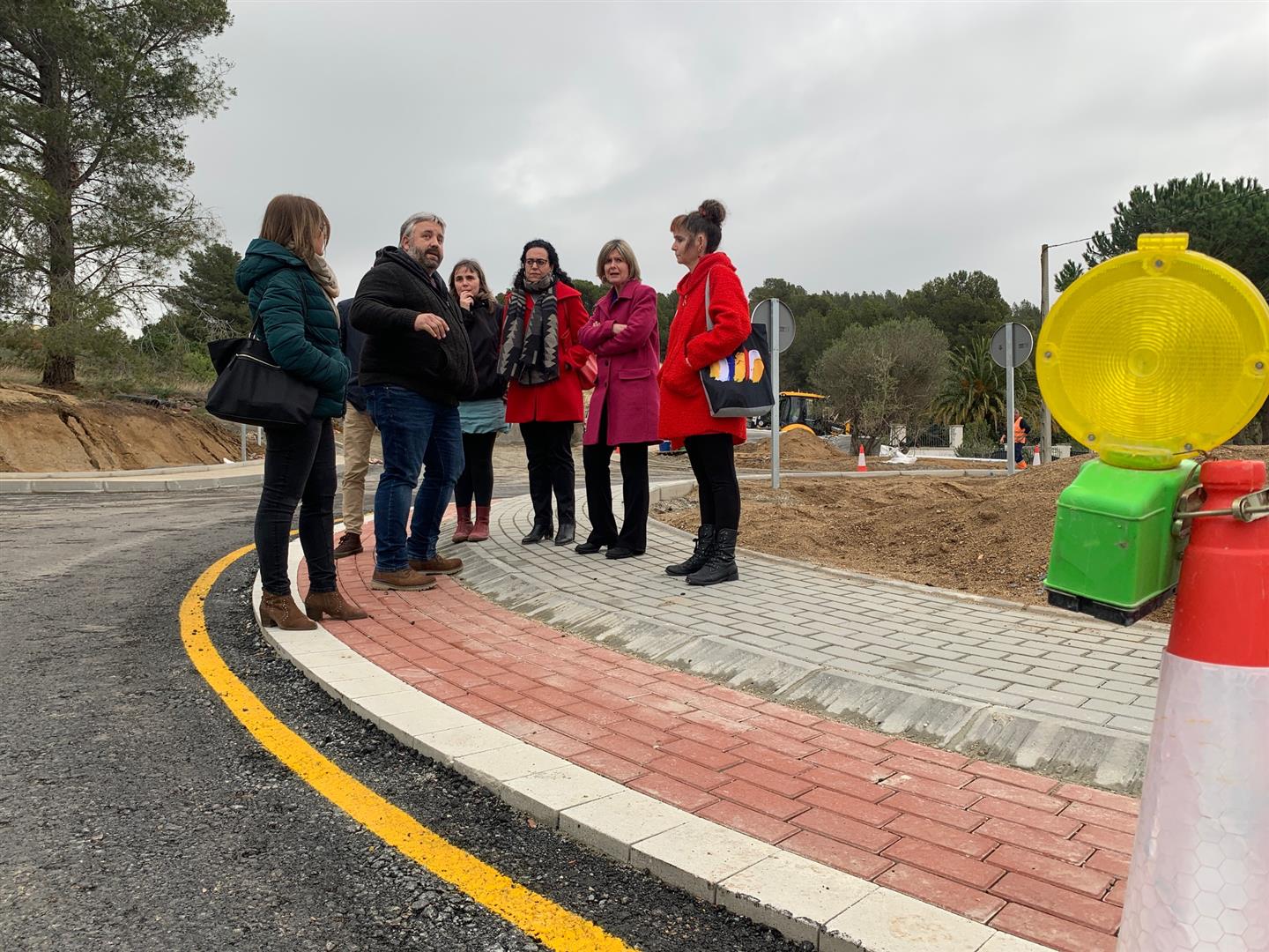 La construcció de la rotonda millorarà la seguretat a l'entrada a Riudecanyes