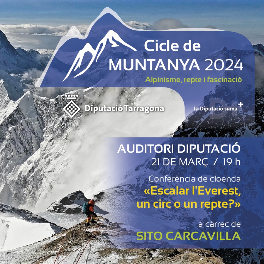 Cartell de la darrera sessió del Cicle de Muntanya 2024