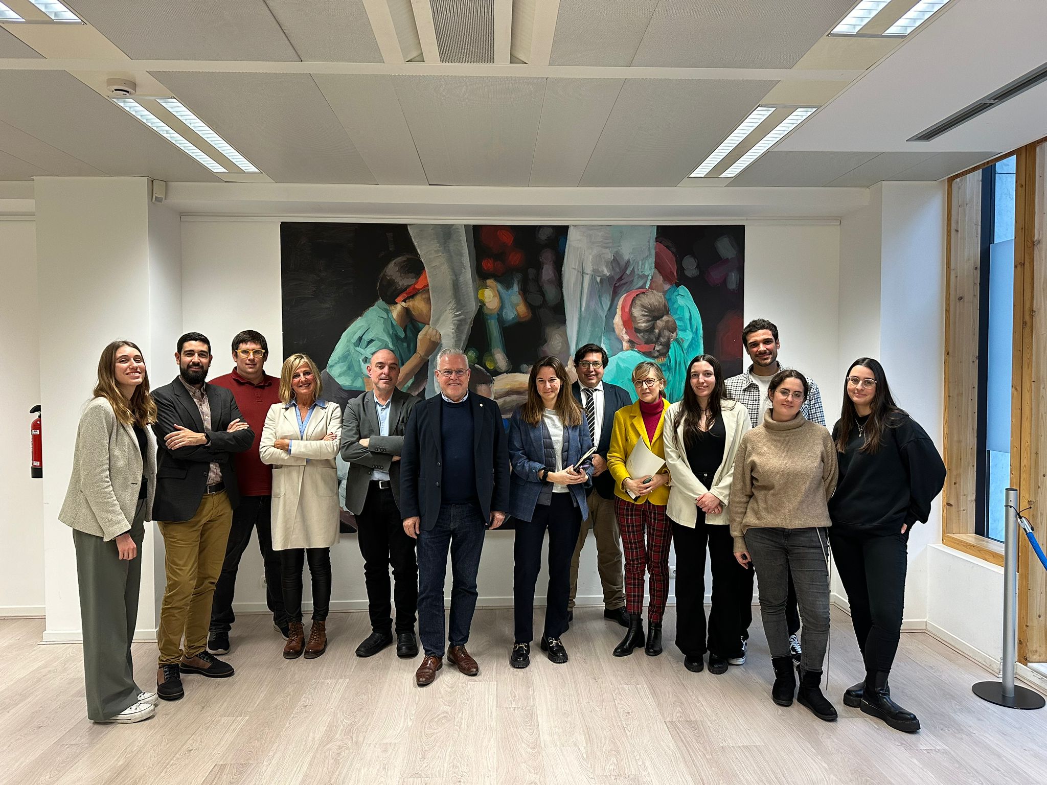 El diputat Pere Granados, acompanyat de personal tècnic de la institució, ha visitat a Brussel·les les entitats i empreses que acullen els joves que hi participen