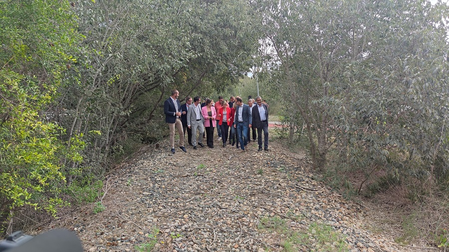 Un moment de la roda de premsa de presentació d'inici de les obres